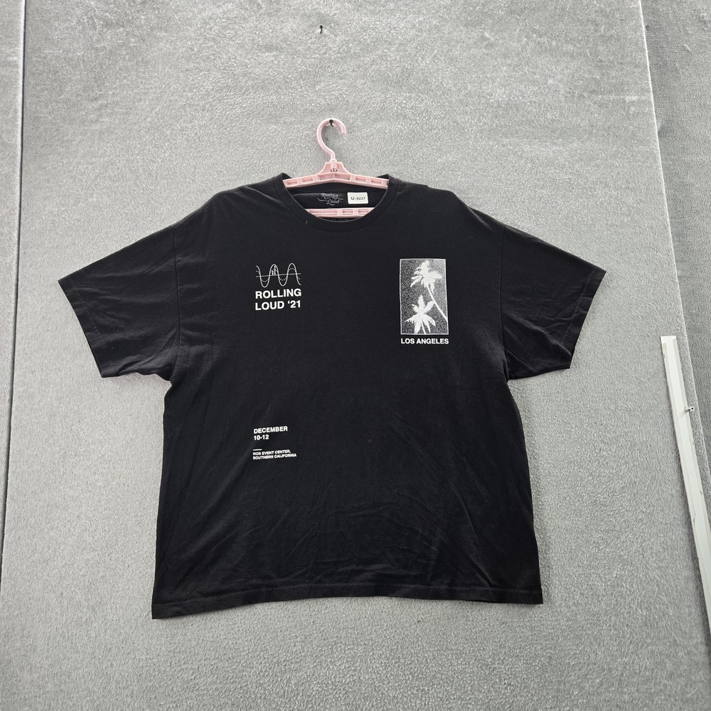 Rolling Loud Men Shirt 2XL Black‎ Lovesick Festival Concert Tee Logo